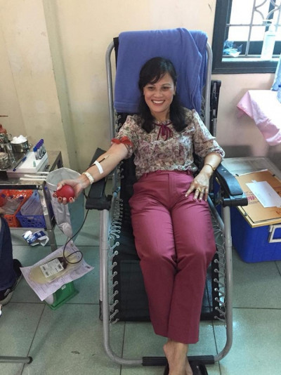 Tham gia tình nguyện hiến máu năm 2018