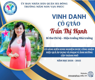 VINH DANH CÁC CBGVNV CÓ SKKN ĐẠT CẤP THÀNH PHỐ NĂM HỌC 2023-2024