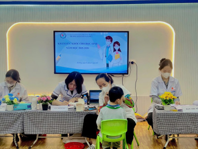 🩺✍️ KHÁM SỨC KHỎE CHO TRẺ NĂM HỌC 2025  - 2026 TẠI TRƯỜNG MẦM NON VẠN PHÚC.