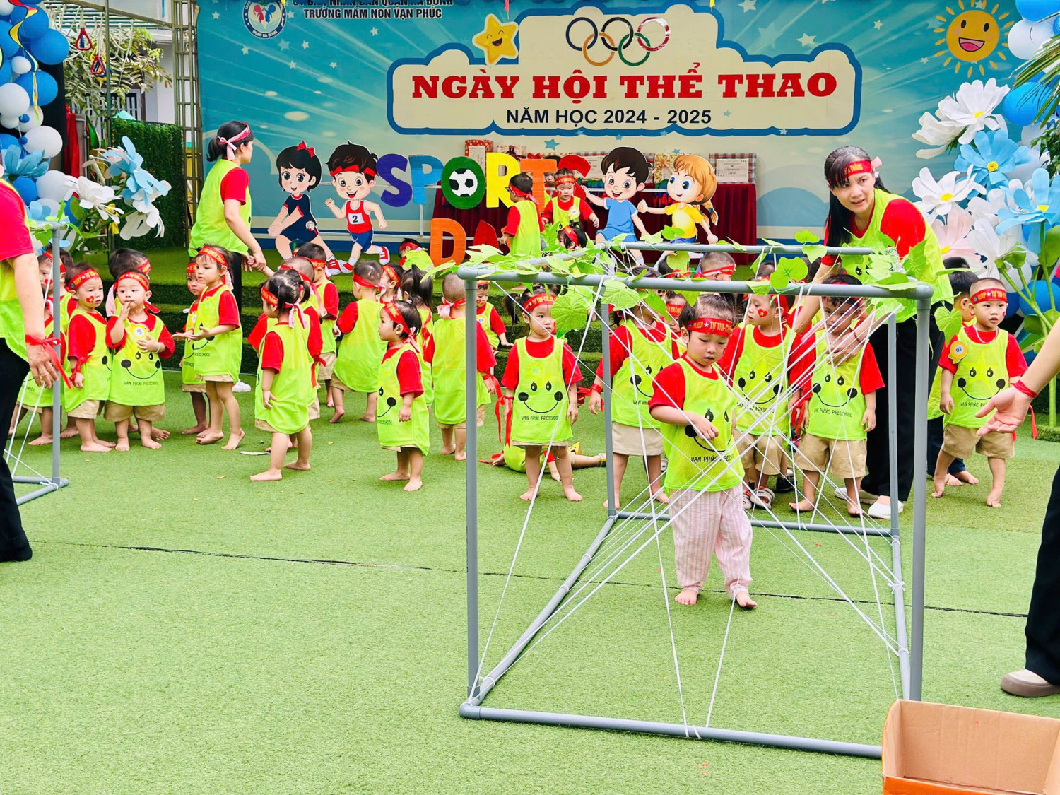 NGÀY HỘI THỂ THAO CỦA CÁC BÉ NHÀ TRẺ, 3 TUỔI TRƯỜNG MNVP
