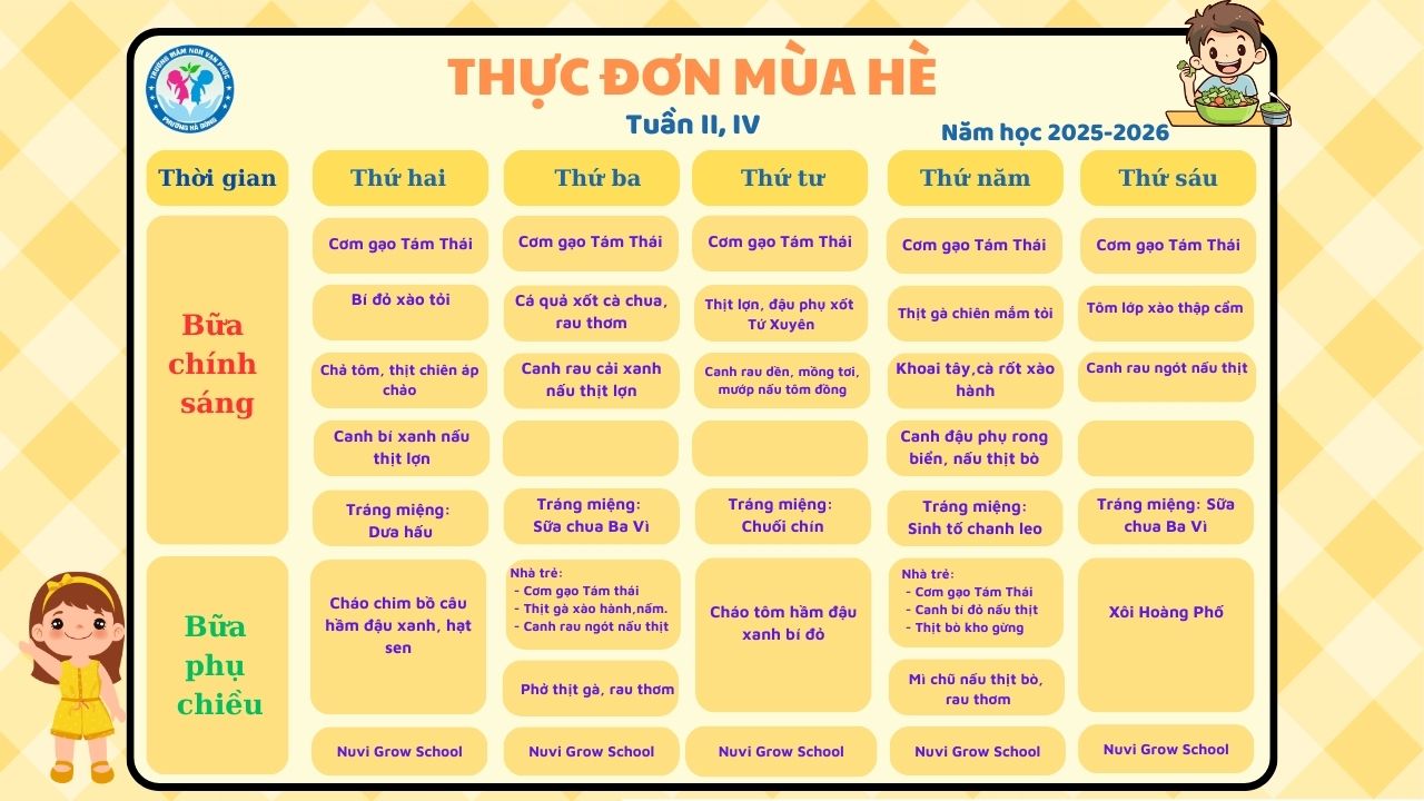 THỰC ĐƠN MÙA HÈ 2,4