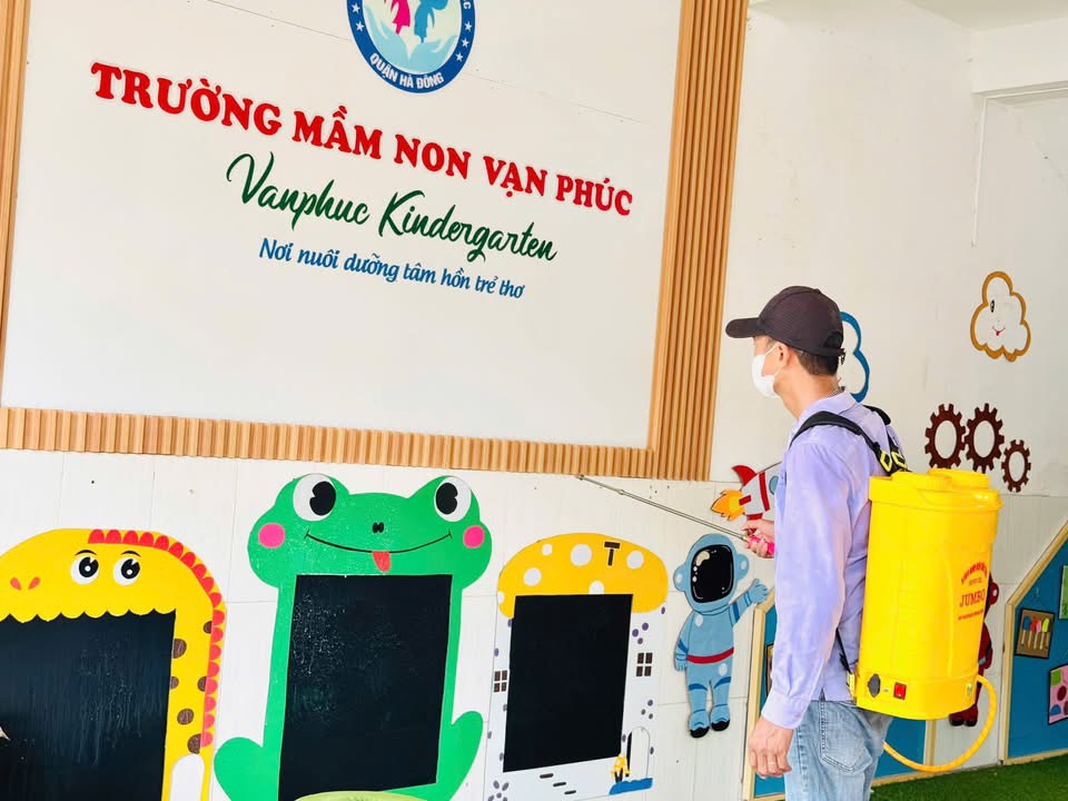 🌿 TRƯỜNG MẦM NON ĐÃ HOÀN THÀNH PHUN MUỖI PHÒNG CHỐNG DỊCH BỆNH  🦟